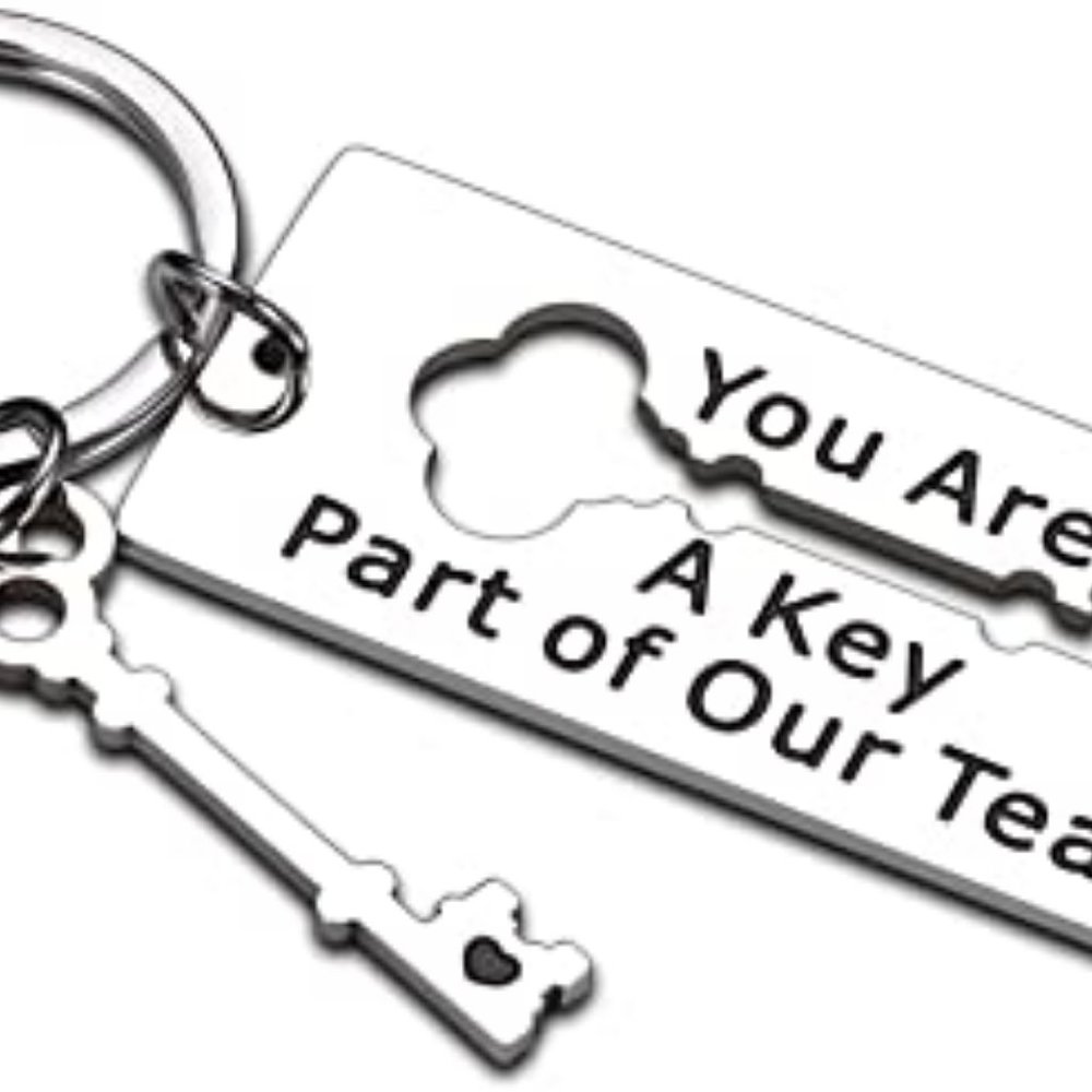 NIB Trikalika Stainless steel key chain.